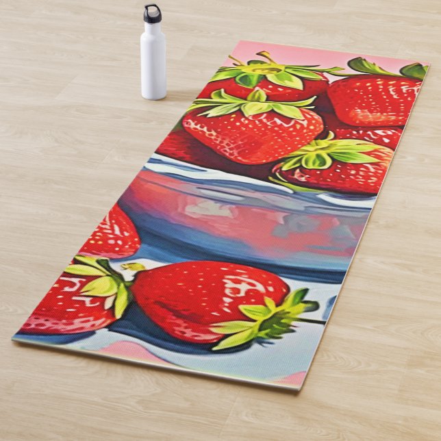 Esterilla De Yoga Tazón de fresa fresca (In situ)