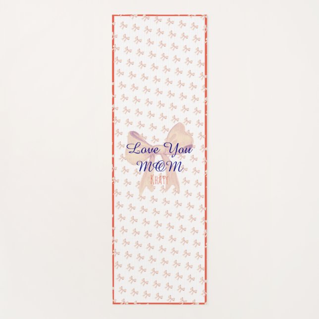 Esterilla De Yoga Te Ama Mamá Trabajar Elegante Día de la Madre Mode (Anverso)