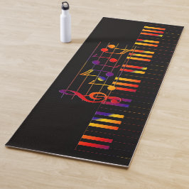 Esterilla De Yoga Teclado Musical Elegante