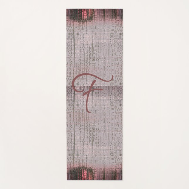 Esterilla De Yoga Tejidos de color rojo rosado Ante (Anverso)