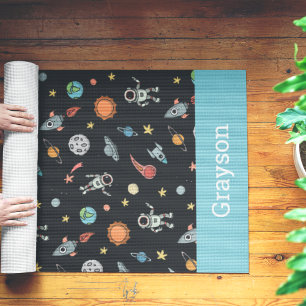 Esterilla De Yoga Tema del espacio ultraterrestre infantil personali