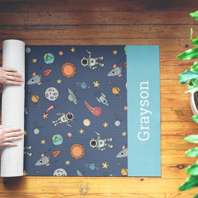 Esterilla De Yoga Tema del espacio ultraterrestre infantil personali (Subido por el creador)