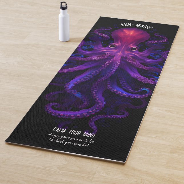 Esterilla De Yoga Tentáculos góticos morados Octopus de Kraken (In situ)