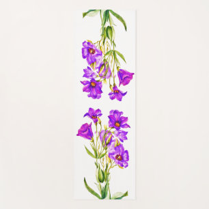 Esterilla De Yoga Texas Bluebells Eustoma Russellianum Watercolor