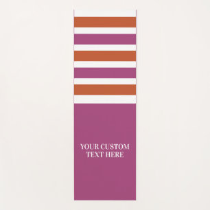 Esterilla De Yoga Texto personalizado Bandas Patrón de yoga