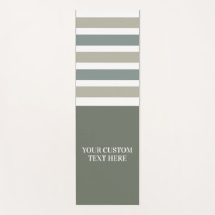 Esterilla De Yoga Texto personalizado Bandas Patrón de yoga