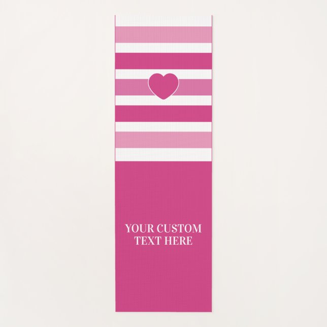 Esterilla De Yoga Texto personalizado Bandas Patrón de yoga (Anverso)