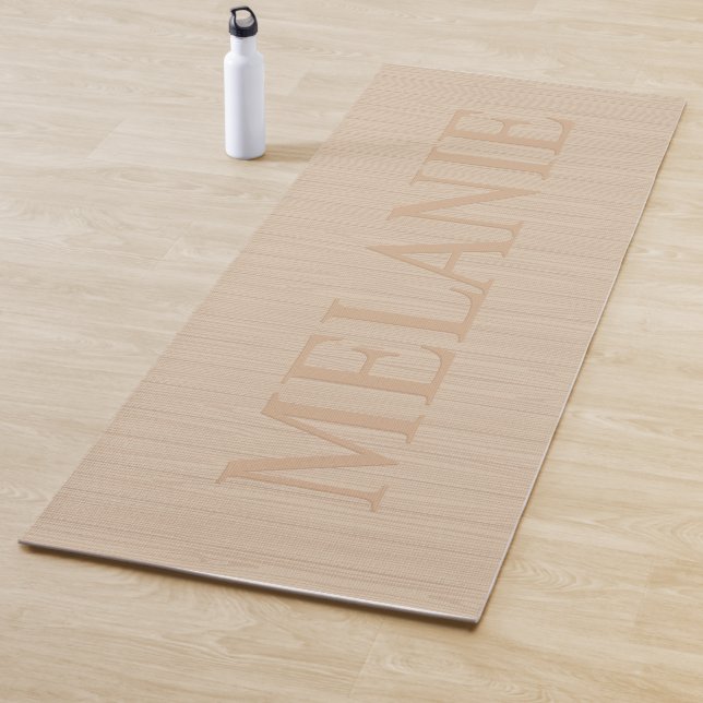 Esterilla De Yoga Textura de madera de imitación rubia (In situ)