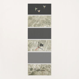 Esterilla De Yoga Textura De Mármol Blanco Y Personalizado De Color 