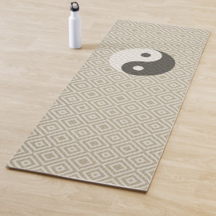 Esterilla De Yoga Textura natural Yin Yang Boho Style