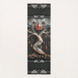 Esterilla De Yoga  The Art Deco Tree of Life design. 