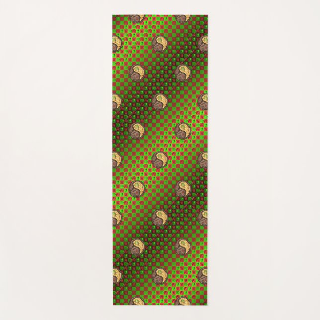 Esterilla De Yoga Tigre de virus y fuego (Anverso)