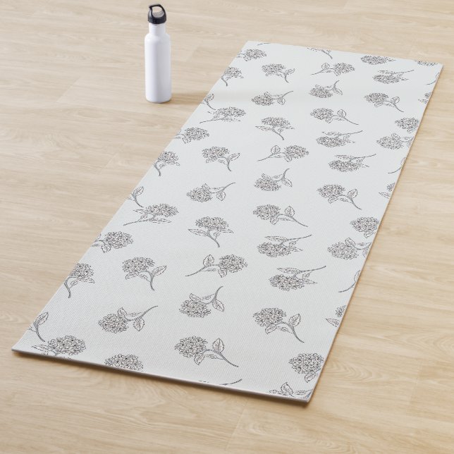 Esterilla De Yoga Timeless Botanical Bloom Soft Grey (In situ)