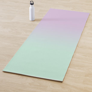 Esterilla De Yoga Tinta Estética Pastel Y Ombre Gradiente Lilac