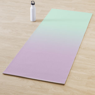 Esterilla De Yoga Tinta Estética Pastel Y Ombre Gradiente Lilac