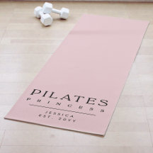 Tipografía simple Princesa de Pilates rosa persona