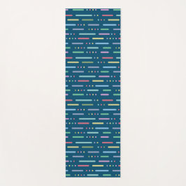 Esterilla De Yoga Tiras y puntos pasteles