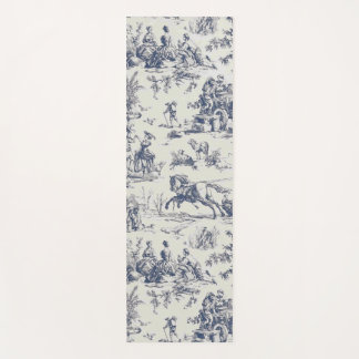 Esterilla De Yoga Toile de Jouy bleue