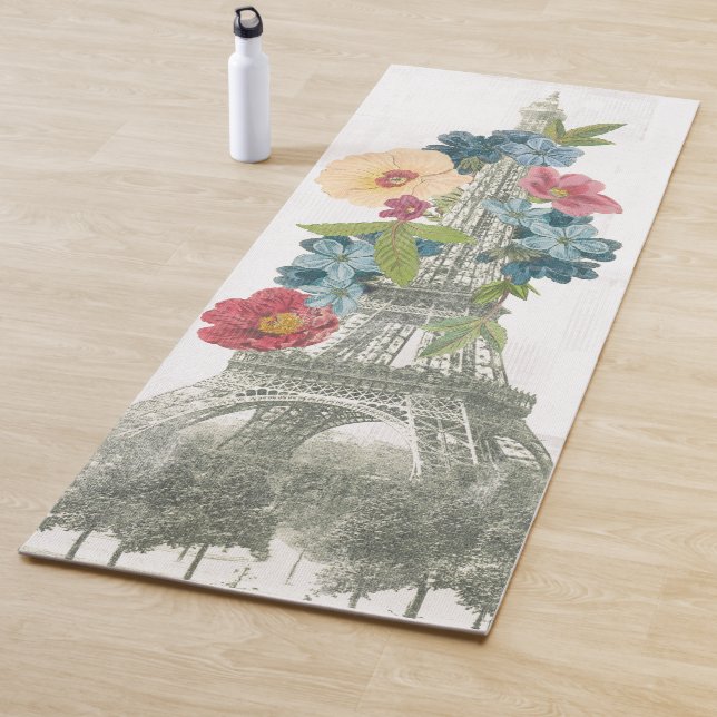 Esterilla De Yoga Torre Eiffel floral el | París, Francia (In situ)