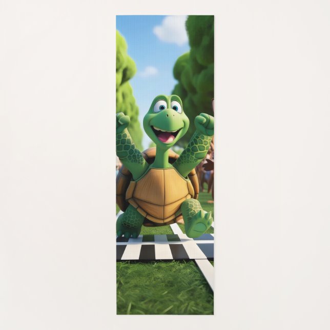 Esterilla De Yoga Tortuga la ganadora. (Anverso)