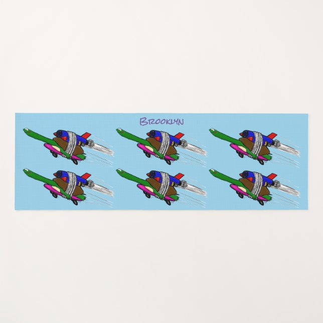 Esterilla De Yoga Tortuga voladora (Anverso (horizontal))