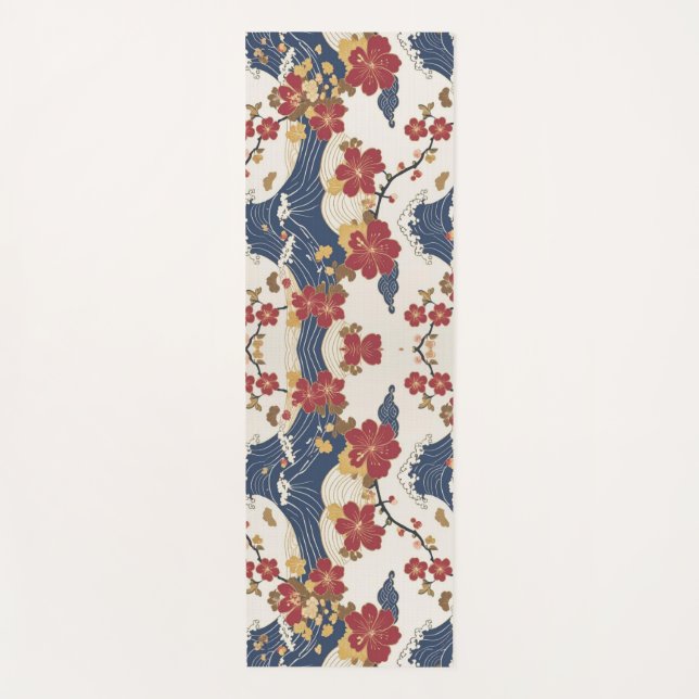 Esterilla De Yoga Traditional Japanese Kimono Pattern (Anverso)