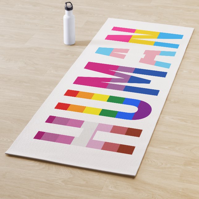 Esterilla De Yoga Transgénero del mes del orgullo gay por la bandera (In situ)