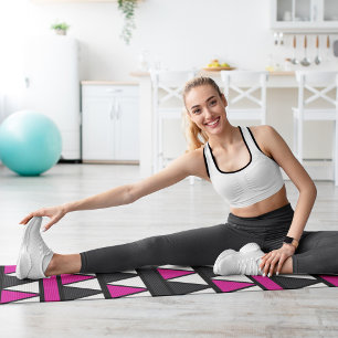 Esterilla De Yoga triángulos rosados