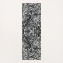 Trippy retrato de yoga mate