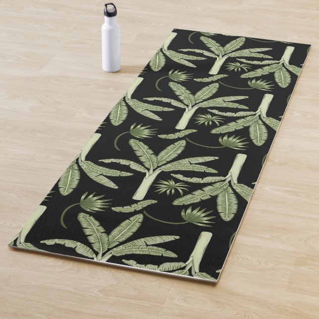 Esterilla De Yoga Tropical palm trees seamless pattern (In situ)
