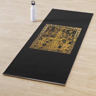 Esterilla De Yoga Tumba de Pakal - Astronauta Palenque de oro