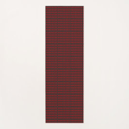 Esterilla De Yoga Two red and black geometric pattern ties