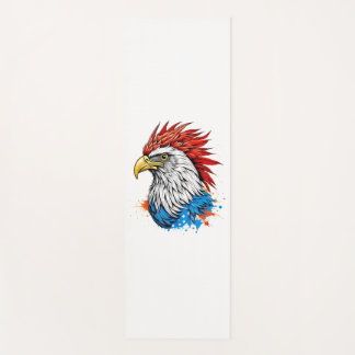 Esterilla De Yoga un águila calva con rojo