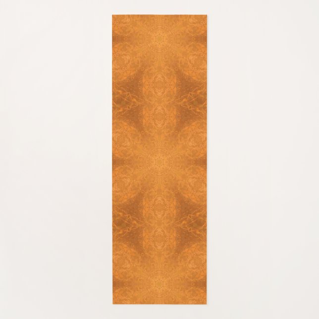 Esterilla De Yoga Un Kaleidoscopio de una estrella Naranja quemada (Anverso)