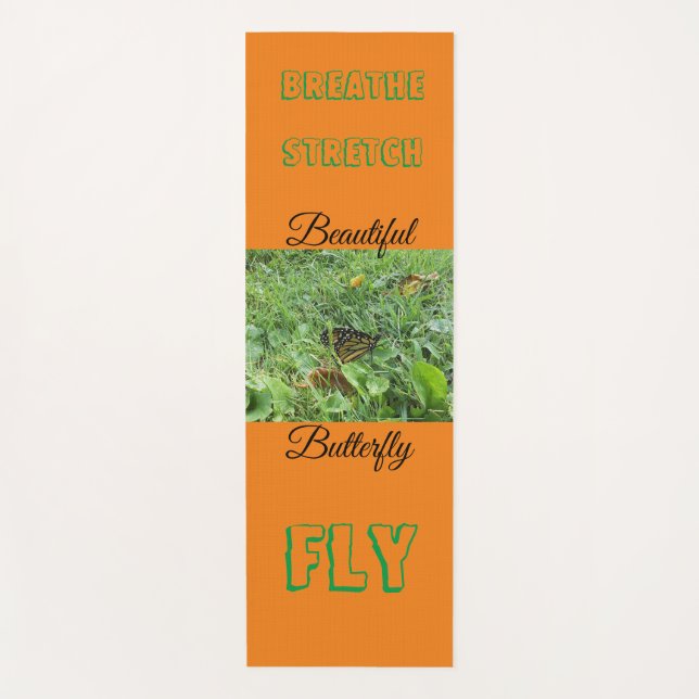 Esterilla De Yoga Una mariposa monarca (Anverso)