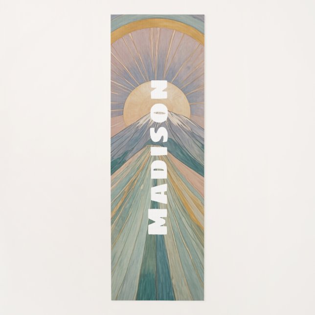 Esterilla De Yoga Una serenata volcánica personalizada (Anverso)