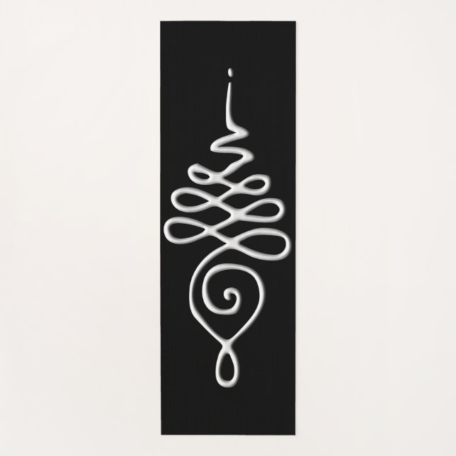 Esterilla De Yoga Unalome de Plata  (Anverso)