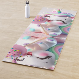 Esterilla De Yoga Unicornio de Arcoíris Mágico Personalizado 
