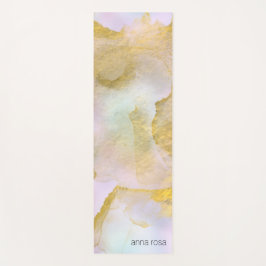 Esterilla De Yoga *~* Unicornio Holográgico Pastel Gold AP1