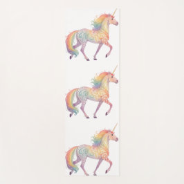 Esterilla De Yoga Unicornio Mágico Arcoíris Personalizado 