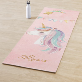 Esterilla De Yoga Unicornio rosa
