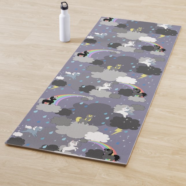 Esterilla De Yoga Unicornios en una matón de tormenta (In situ)