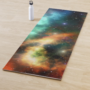 Esterilla De Yoga Universo nebuloso colorido