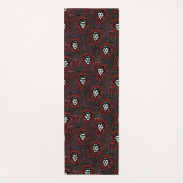 Esterilla De Yoga Vampiro dracula Fantasma Halloween Estera gótica d (Anverso)