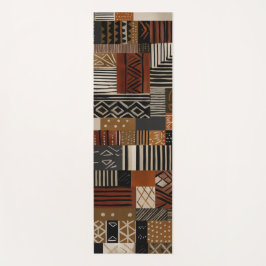 Esterilla De Yoga Variations of African motifs in earth tones