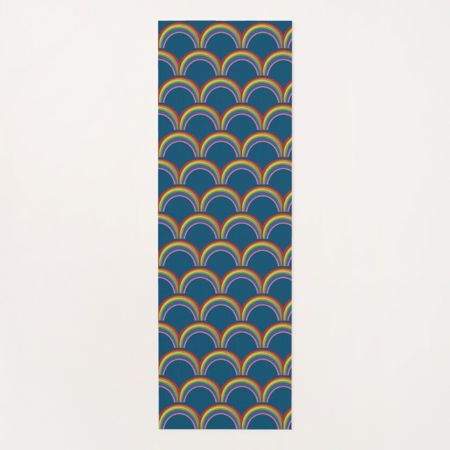 Esterilla De Yoga Ventilador japonés arcoiris (Anverso)