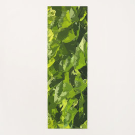 Esterilla De Yoga Verano verde naturaleza follaje abstracto moderno