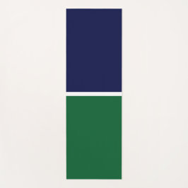 Esterilla De Yoga Vibrante Bloque de color de la Selva Naval Verde