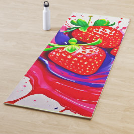 Esterilla De Yoga Vibrante fresa