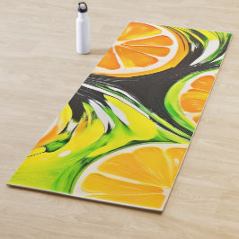 Esterilla De Yoga Vibrante pintura de cítricos